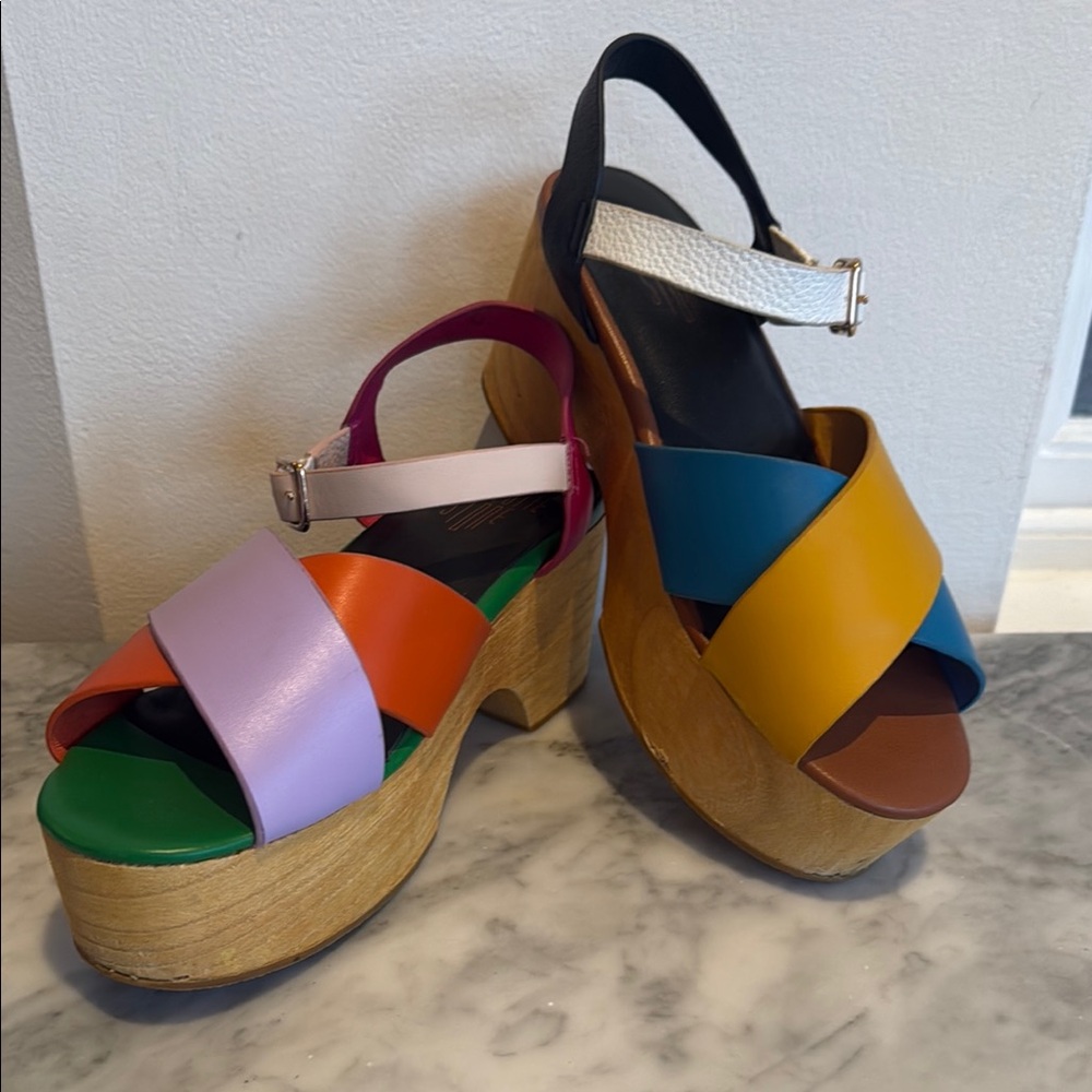 Charlotte Stone Dermot Clog Colorful Sandals